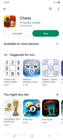 Press the Home key to return to the home screen.