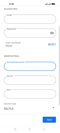Press the field below 