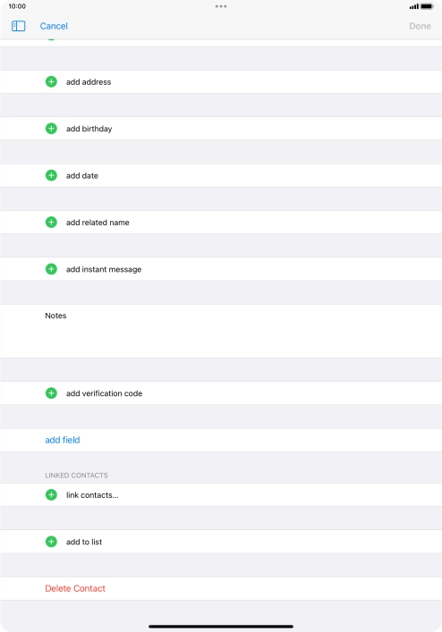 Press link contacts....