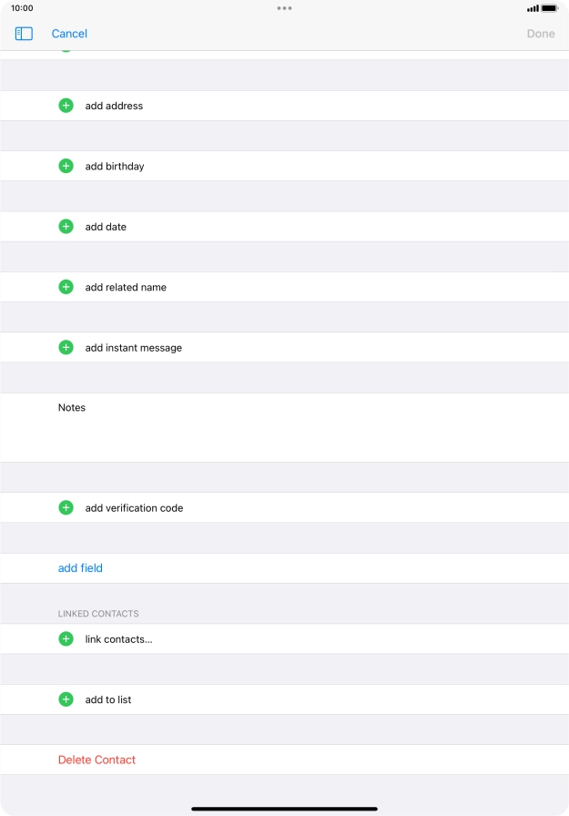 Press link contacts....