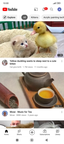 Press the upload icon.