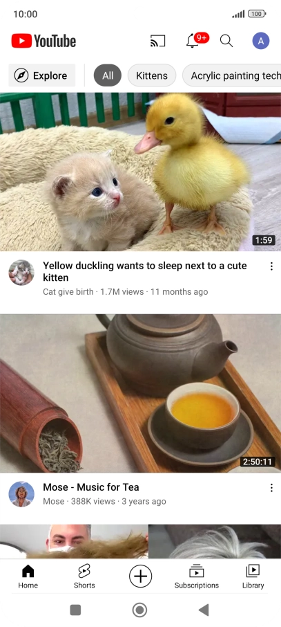 Press the upload icon.