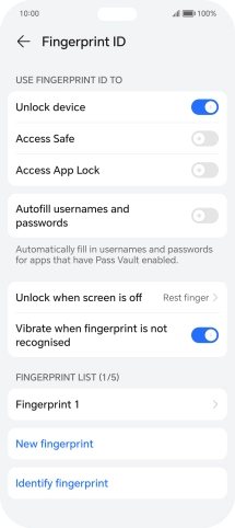 Press the required settings. Press the required settings.
