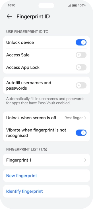 Press the required settings. Press the required settings.