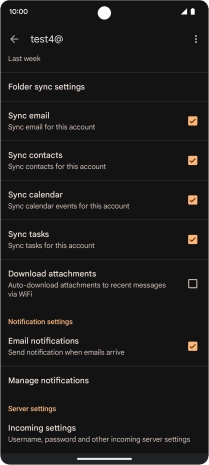 Press the field next to 