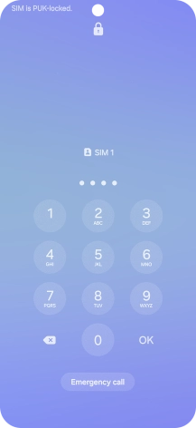 Key in a new four-digit PIN and press OK.