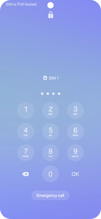 Key in a new four-digit PIN and press OK.