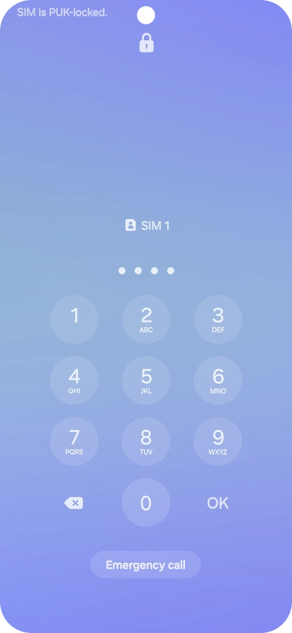 Key in a new four-digit PIN and press OK.