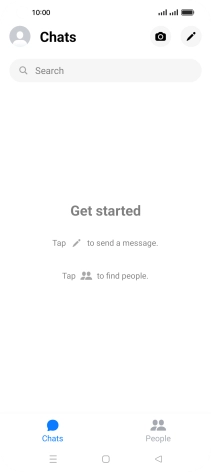 Press the search field and key in the first letters of the recipient's name.