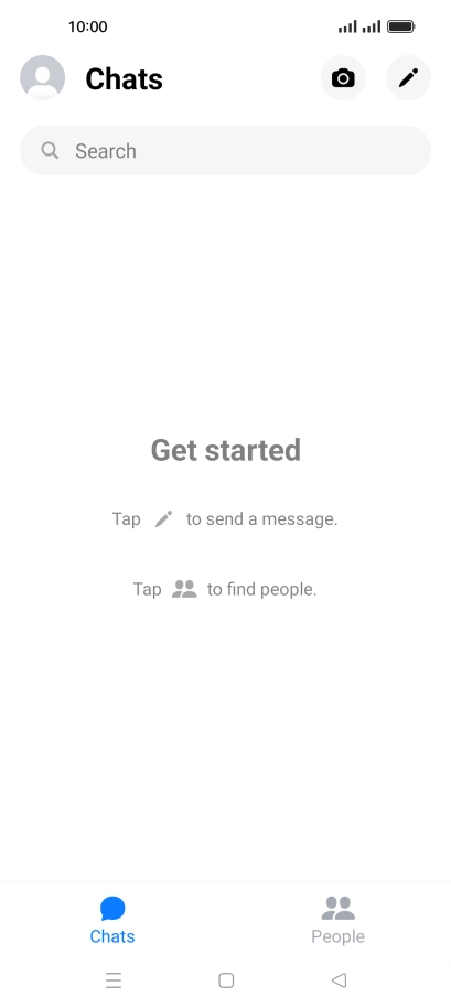 Press the search field and key in the first letters of the recipient's name.