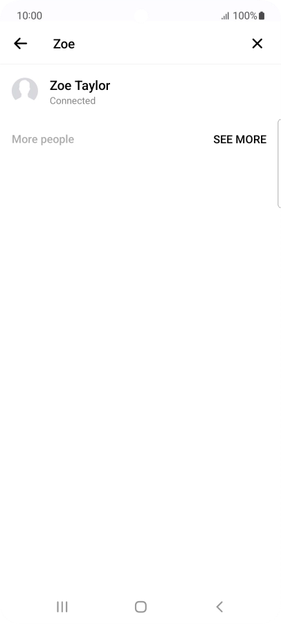 Press the required contact.