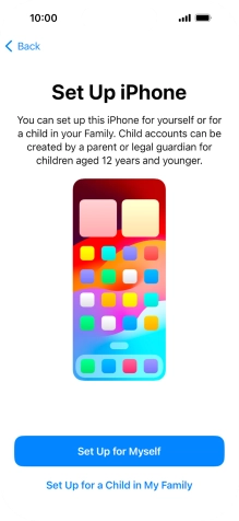 Press Set Up for Myself. Press Set Up for Myself.