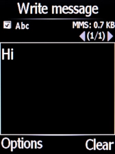 Press the Left selection key.