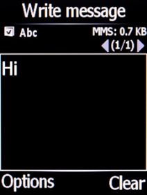 Press the Left selection key.