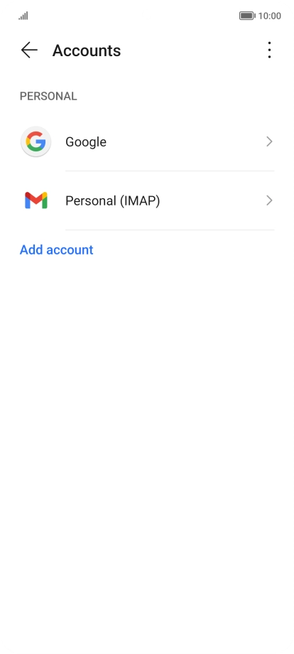 Press the menu icon.