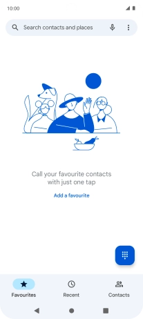 Press the keypad icon.