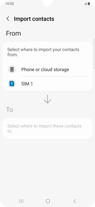 Press the name of the SIM.