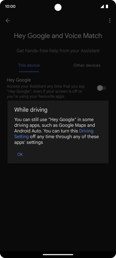 If you turn off the function, press OK.