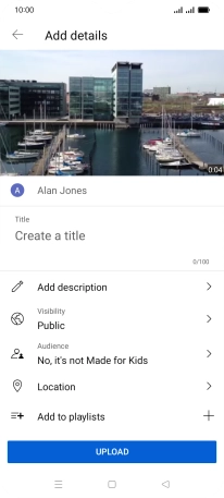 Press the field below 