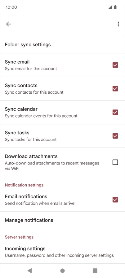 Press the field next to 