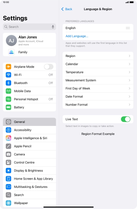 Press Add Language....