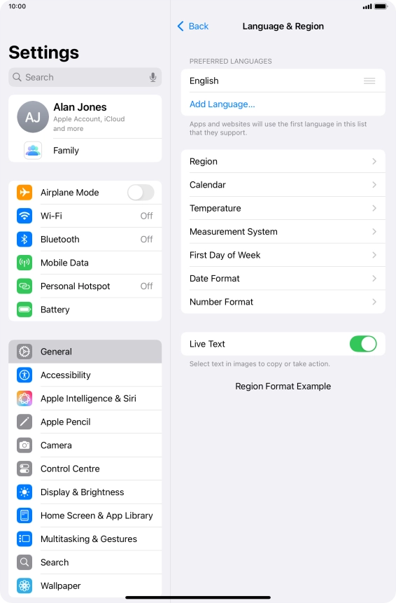 Press Add Language....