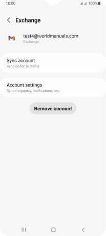 Press Remove account.