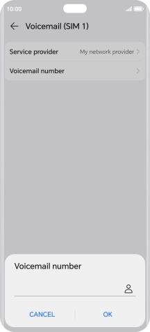 Key in +447836121121 and press OK.