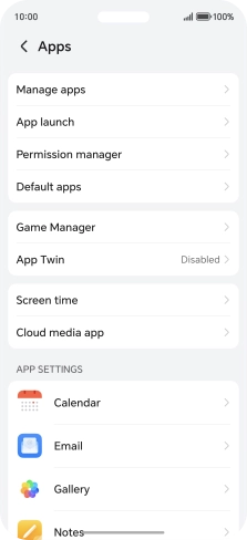 Press Manage apps.