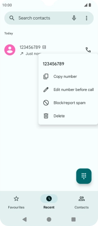 Press Block/report spam.