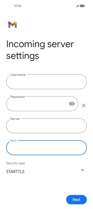 Press the drop down list below 