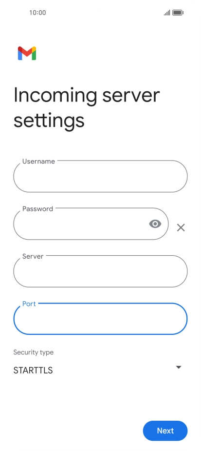 Press the drop down list below 