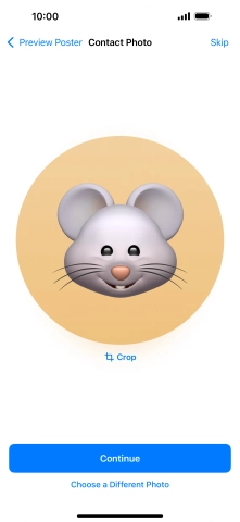 Follow the instructions on the screen to customise the selected picture and press Continue. Follow the instructions on the screen to customise the selected picture and press Continue.