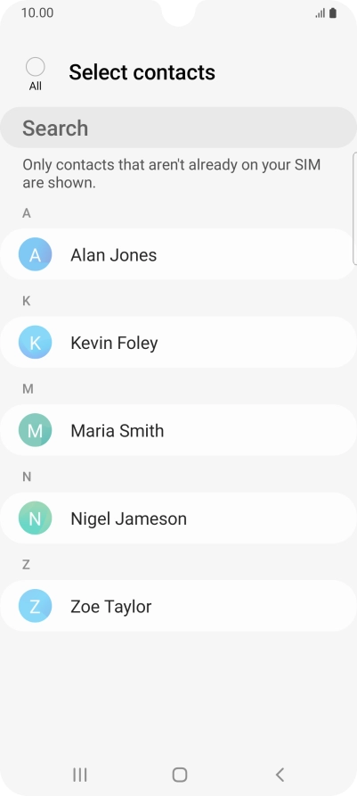 Press the field above 