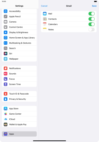If this screen is displayed, you email account has been recognised and set up automatically. Follow the instructions on the screen to key in more information and finish setting up your tablet.