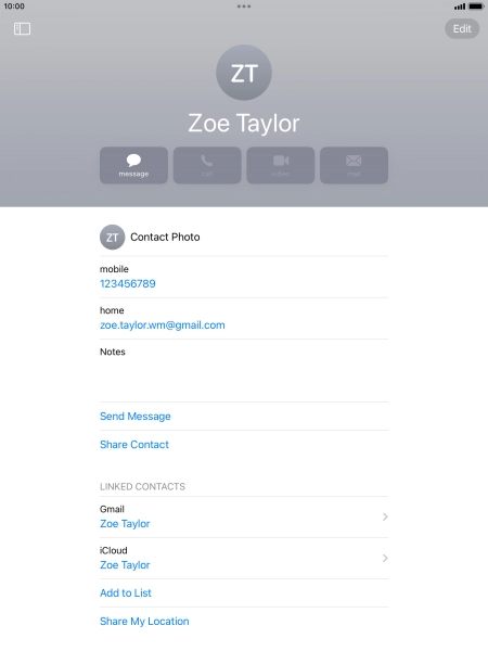 Press the Home key to return to the home screen.