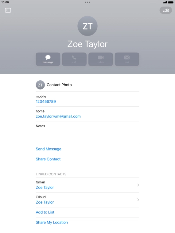 Press the Home key to return to the home screen.