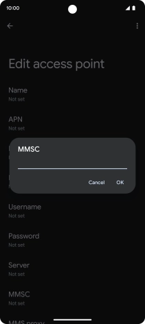 Key in http://mms.vodafone.co.uk/servlets/mms and press OK.