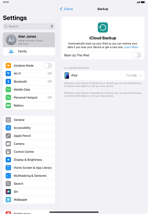 Press the indicator next to Press the indicator next to