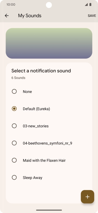 Press the required message tone to hear it.