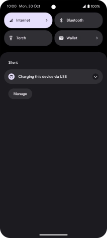Press the drop down list. Press the drop down list.