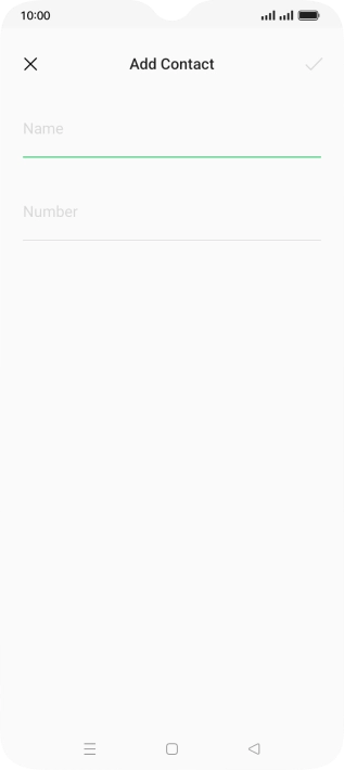 Press Name and key in the required name.