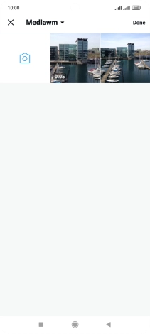 Press the required picture or video clip.