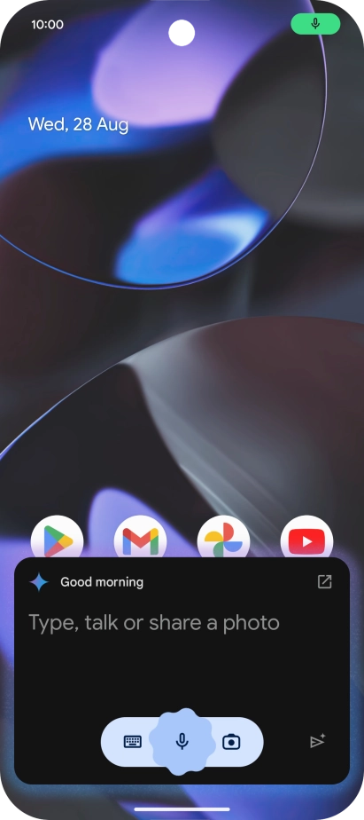 Say, in your own words, what you would like your phone to do, e.g.: OPEN [application], CALL [contact], SEARCH FOR [information]. It's not necessary to use a specific command for each function.
