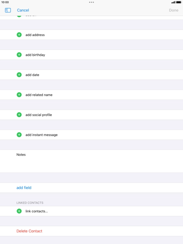 Press link contacts....