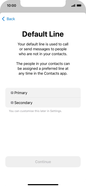 Press the required price plan.