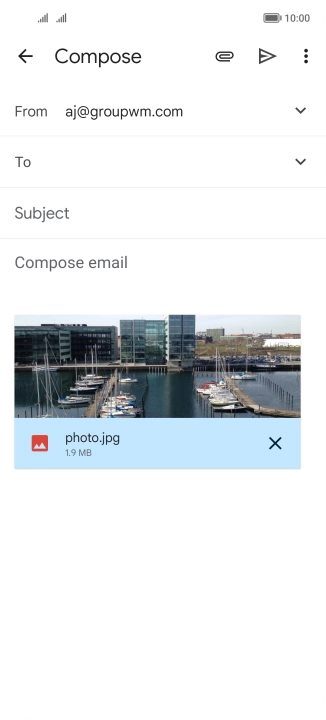 Press the field next to 