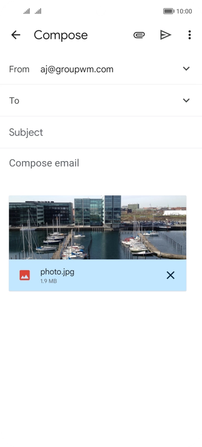Press the field next to 