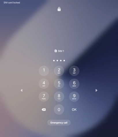If you're asked to key in your PIN, do so and press OK.