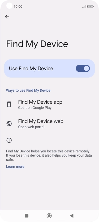 Press the Home key to return to the home screen.